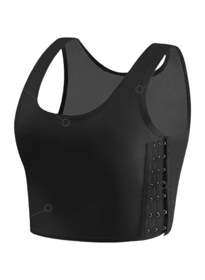 Livex حمالة صدر لتقليل حجم الصدر للنساء، مصممة للصدر الكبير، سترة مضادة للصدمات بدون seams، شكل الصدر، لف الصدر، تي شيرت Les Cool، ملابس داخلية صغيرة، مزودة بأزرار - Image 1