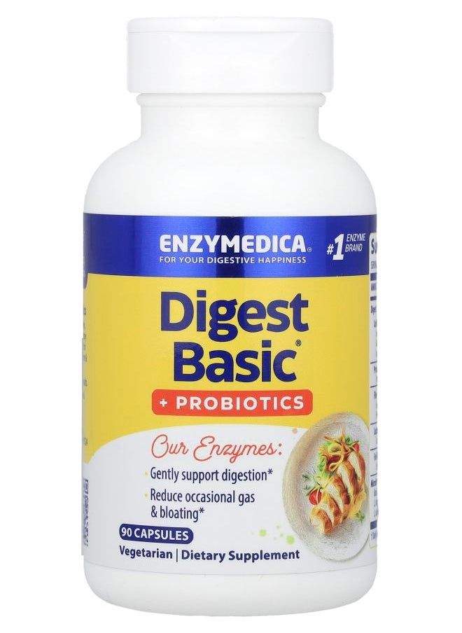 ENZYMEDICA Digest Basic® + Probiotics 90 Capsules 