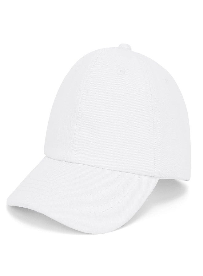 Durio Baby Baseball Cap Toddler Baseball Hat Sun Protection Baby Hats 12-18 Months Adjustable Cute Boy Girl Hat B White 12-24 Months - Image 1