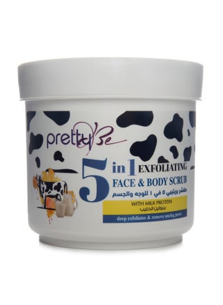 Pretty Be 5 in 1 face & body scrub with milk protein  deep exfoliates and remove unclog pores in 550ml - pzsku/Z96B7D6F50B1C63FB5B2CZ/45/_/1677604432/580a76fe-30fa-49d3-bb3c-b292617bf356