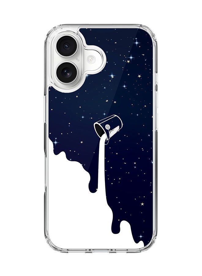 Stylizedd Classic Clear MagSafe Case for iPhone 17 , Hybrid Soft Case Flexible Edges Anti Drop TPU PC Gel Thin Transparent Cover [ Designed for iPhone 17 ] - Milky Way