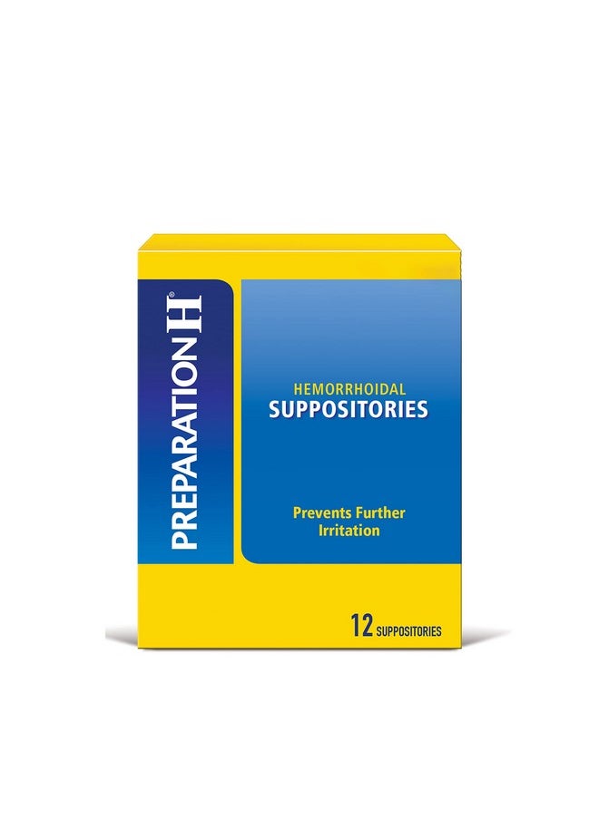 Preparation H Pfizer Prep H Suppositories- 12 Count  - Image 1