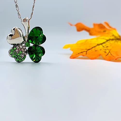 Mall of Style Clover Necklace for Women - 4 Leaf Clover St. Patrick's Day Necklace - Clover Jewelry (Silver Necklace) - Image 2
