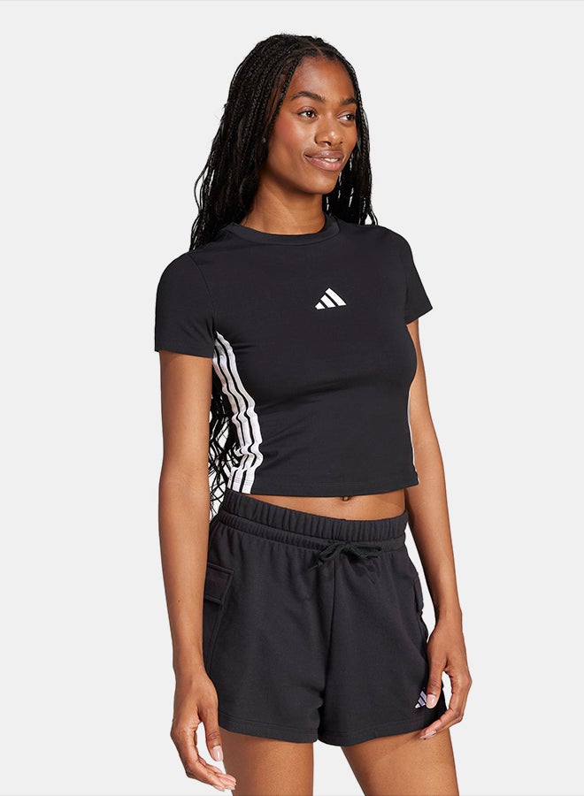 Adidas Essentials 3-Stripes Slim Baby T-Shirt - Image 3