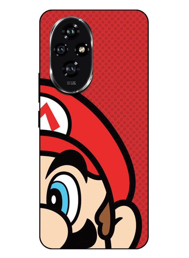 EYE CATCH Printed Protective Case Cover For Honor 200 -  Maroon Texture - Image 1