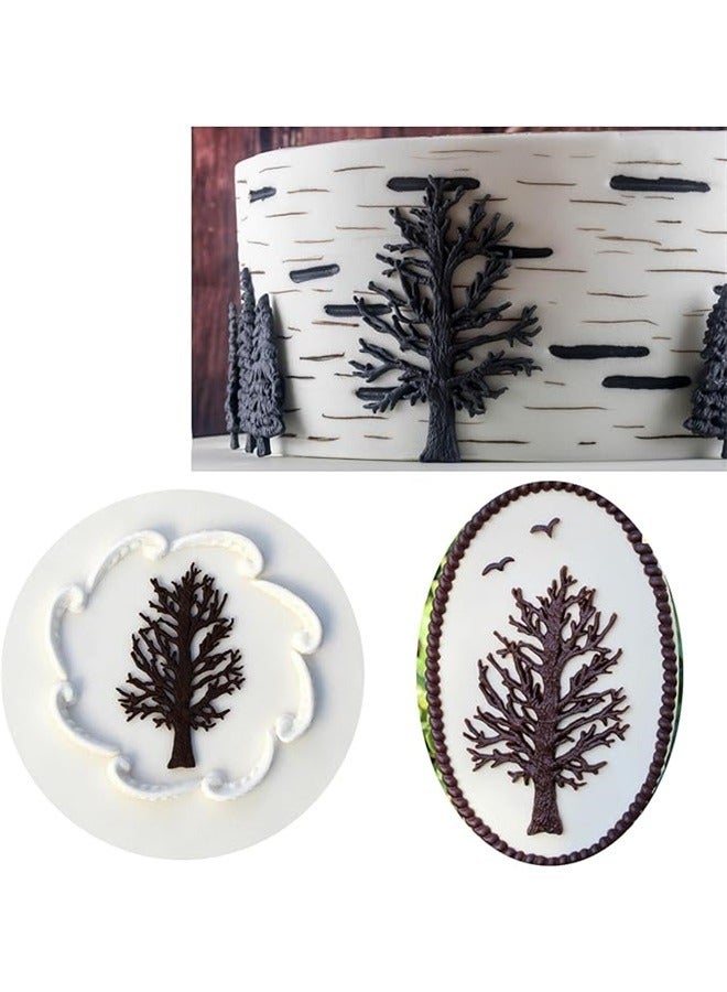 Tree Cake Silicone Mold ，Tree Silicone Molds Withered Tree Fondant Mold  Tree Molds for Cake Decoration Candy Chocolate Cupcake Topper Polymer Clay Gum Paste - Image 5
