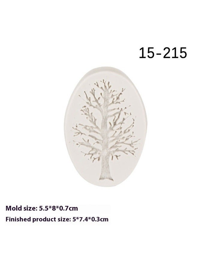 Tree Cake Silicone Mold ，Tree Silicone Molds Withered Tree Fondant Mold  Tree Molds for Cake Decoration Candy Chocolate Cupcake Topper Polymer Clay Gum Paste - Image 4