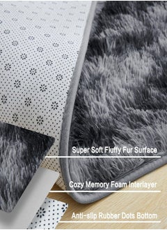 GOOTOY Modern Style Area Rug Non-Slip Super Soft Touch Living Room Bedroom Kitchen Decoration Of Carpet Floor Rug Fluffy Long Pile Rectangular  - Image 4