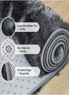 GOOTOY Modern Style Area Rug Non-Slip Super Soft Touch Living Room Bedroom Kitchen Decoration Of Carpet Floor Rug Fluffy Long Pile Rectangular  - Image 3
