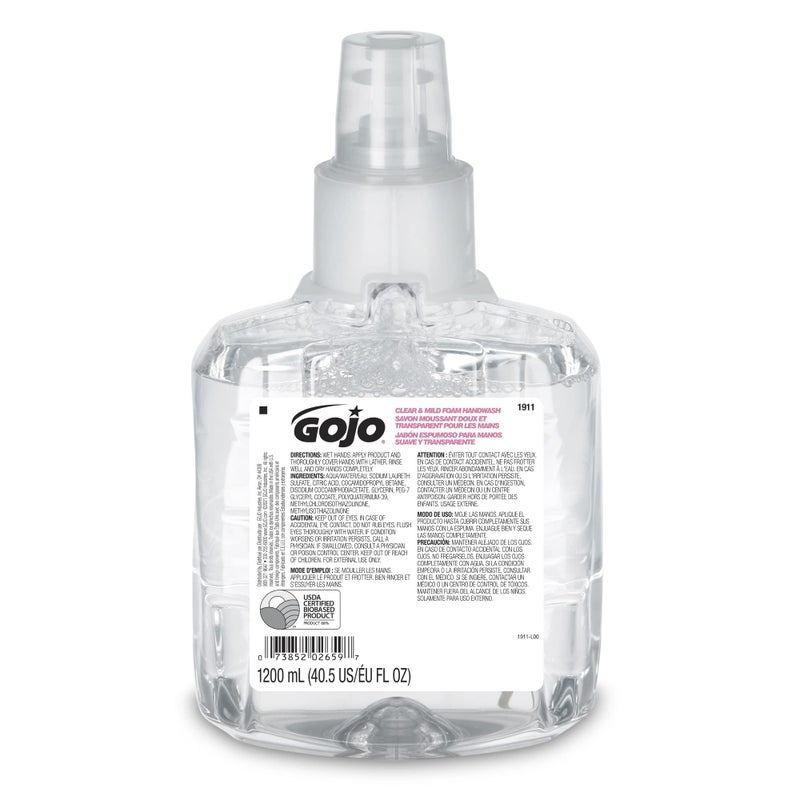 GOJO Clear  Mild Foam Handwash 1200 mL