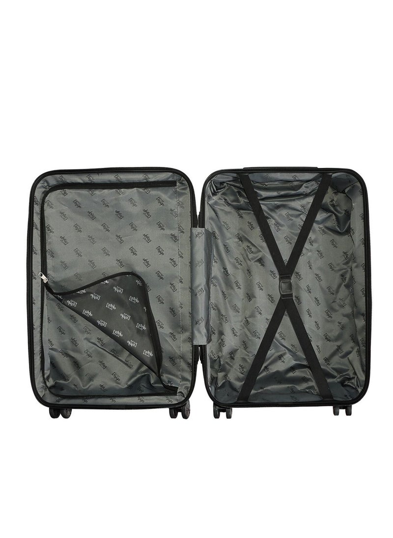 Biggdesign - Biggdesign Moods Up Medium Suitcase, 100% ABS Hardshell Luggage with 360° Spinner Wheels, Travel Suitcases with TSA Lock System, Lightweight, Antracite, 24 Inch - Image 1