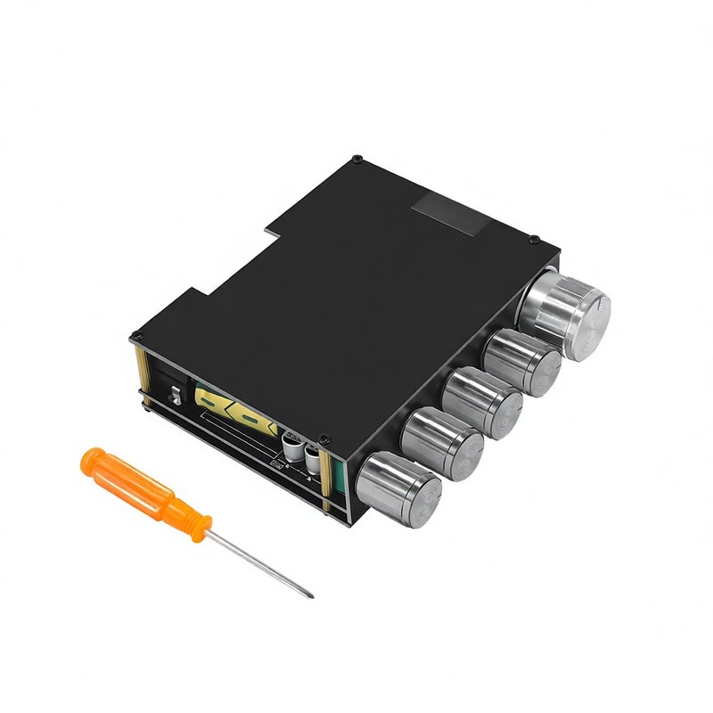 Portable BT Power Amplifier Module Multifunctional 2.1 Channel Power Amp Board Stereo Subwoofer Amplifier Board - Image 1