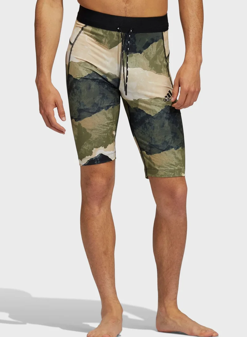 Adidas Camo Yoga Shorts