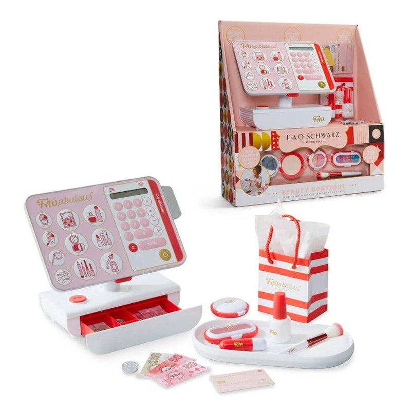 FAO Schwarz مجموعة تسجيل متجر المكياج التخيلي من FAO Schwarz Beauty Boutique (19 قطعة) - Image 2