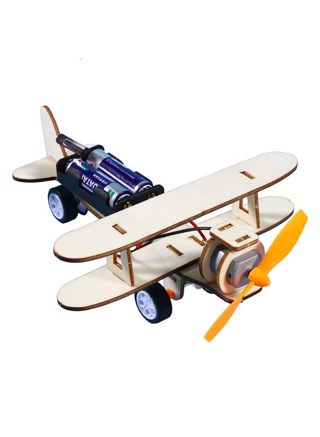 هالامودو DIY طائرة شراعية كهربائية ضد مجموعة التجارب العلمية للأطفال في STEM المواد الحرفية و STEM نموذج الطائرات الشراعية وضع معايير تطوير الذكاء والإبداع تشمل المروحة/البطارية/توجيه الدفة الآباء -الطفل لعبة العلوم تعلم مبادئ الطيران تعزيز التفكير المنطقي والفهم العلمي - Image 5