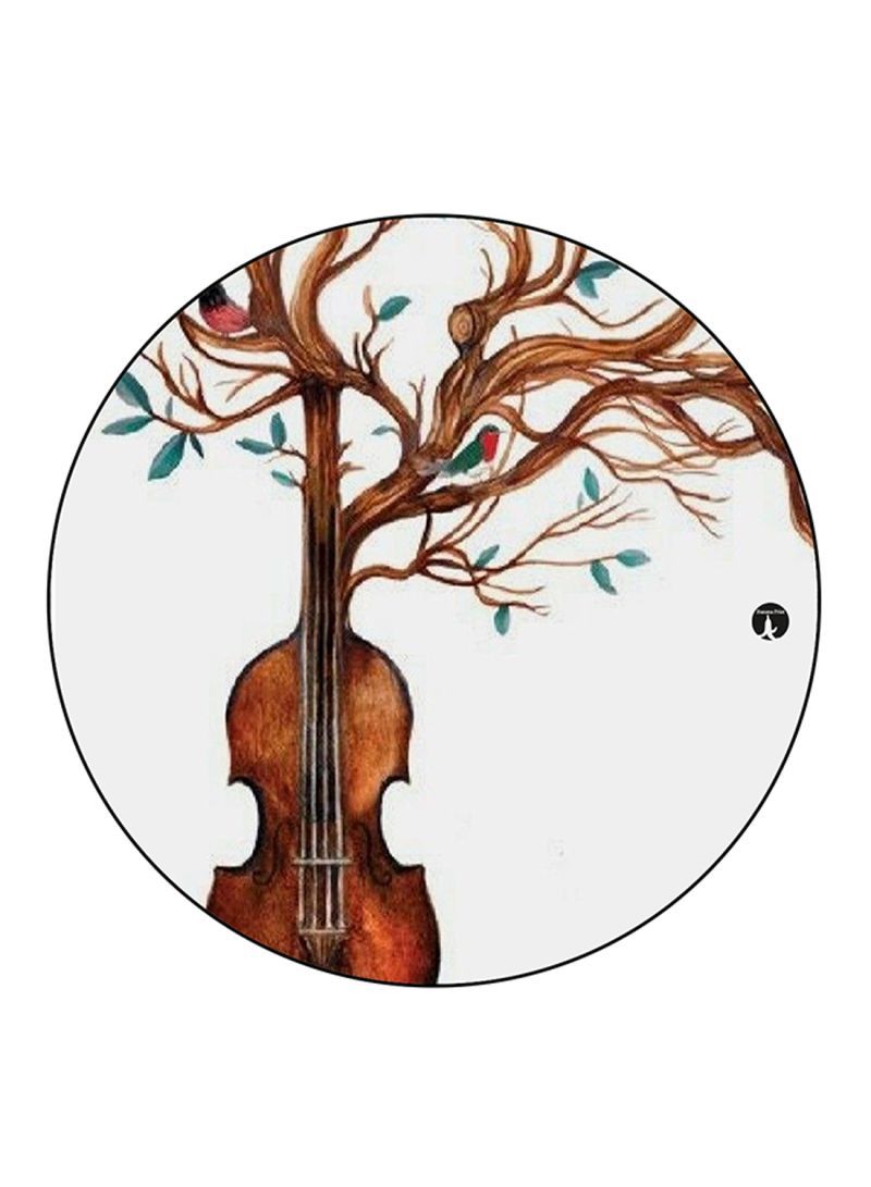 Violin Printed Mouse Pad  Multicolour