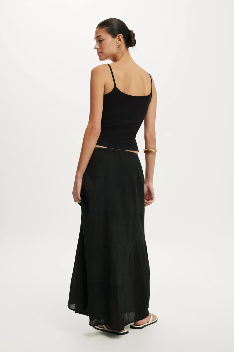 كوتون اون HAVEN MULTI TIERED MAXI SKIRT
