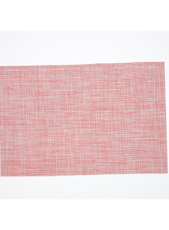 Multicolor Placemat With Table Towel Table Mat Sand Pot Mat For Home Kitchen Decorative PVC Western Placemat-Color:Pink - Image 1