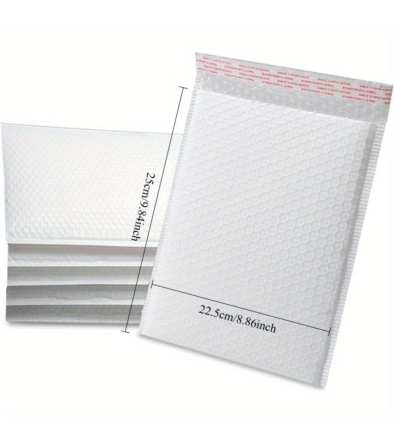 12 Pcs Self Sealing White Poly Bubble Mailers 7.48 Inch By 11.81 Inch Padded Shipping Envelopes Express Postal Package - Image 4