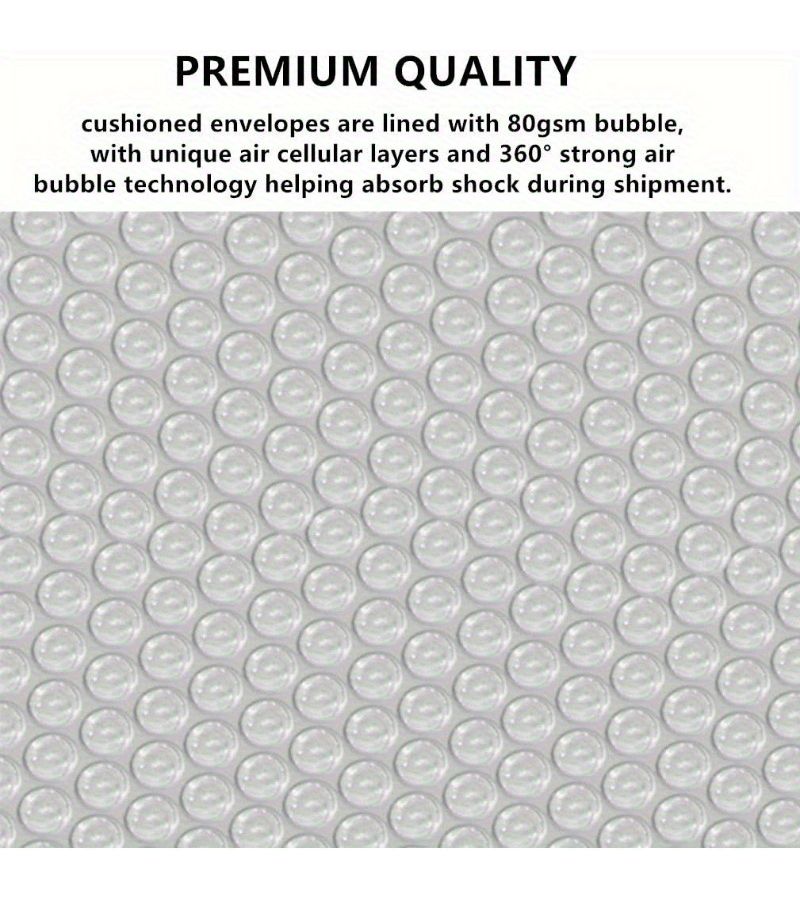 12 Pcs Self Sealing White Poly Bubble Mailers 7.48 Inch By 11.81 Inch Padded Shipping Envelopes Express Postal Package - Image 1