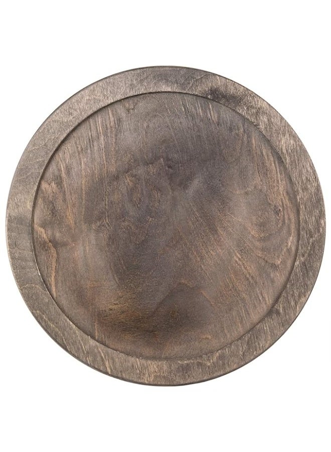 Lodge Round Wood Underliner Walnut Stain - Image 4