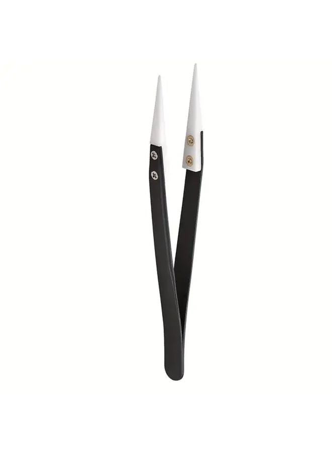2pcs High Temperature Resistant Non Conductive Precision Tweezers for Electronics Repair - Image 3