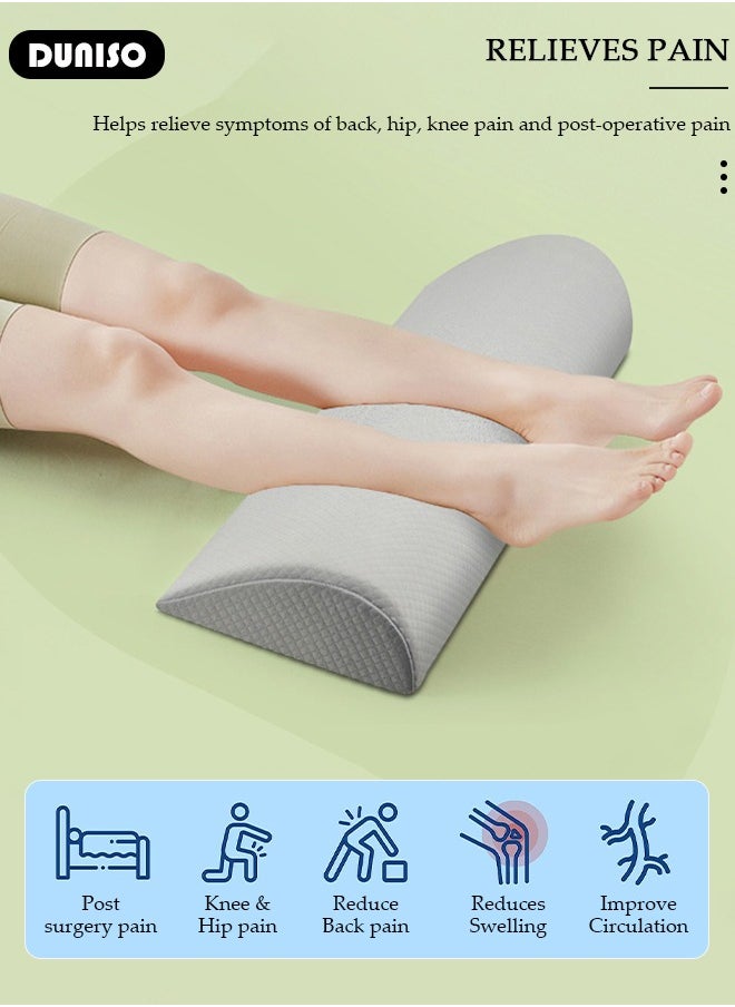 DUNISO Lumbar Support Pillow for Sleeping Memory Foam Pillow for Back Pain Relief Side, Back and Stomach Sleepers Triangle Wedge Bolster Pillow Bed Rest Pillow  - Image 3