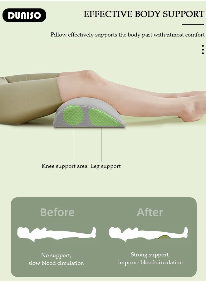 DUNISO Lumbar Support Pillow for Sleeping Memory Foam Pillow for Back Pain Relief Side, Back and Stomach Sleepers Triangle Wedge Bolster Pillow Bed Rest Pillow  - Image 5