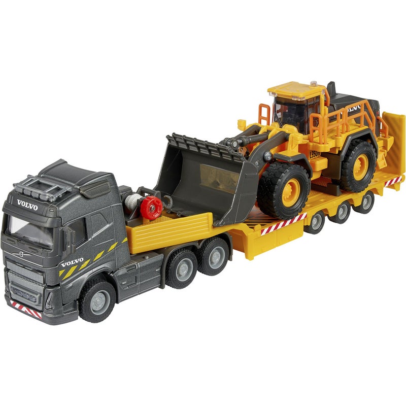 Majorette Grand Series Metal Volvo FH16 Truck And Wheel Loader Die-Cast Vehicles Set (35 cm, Yellow/Gray) - Image 2