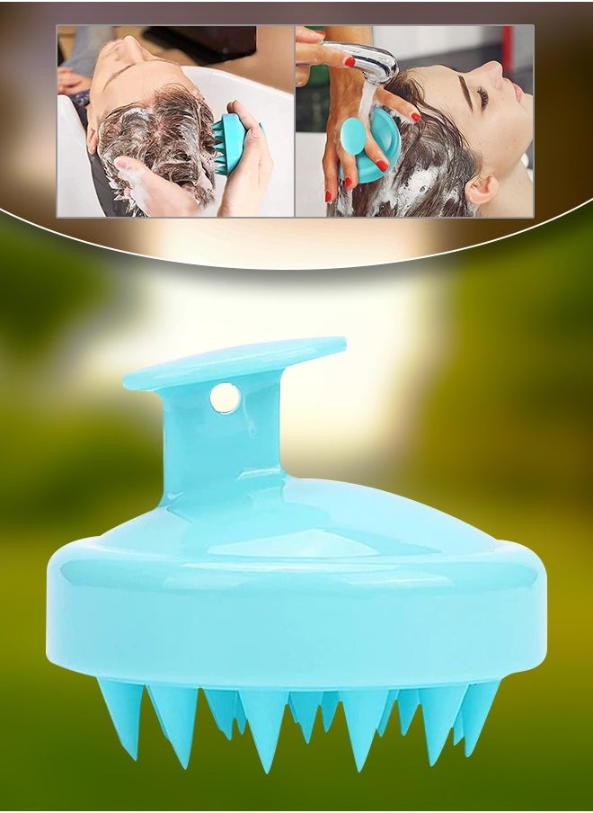NIKITA.VIVI Hair Scalp Massager Shampoo Brush for Shower,Scalp Scrubber with Soft Silicone Bristles for Hair Growth & Dandruff Treatment,Wet Dry Oil Hair Massager Hair Care Head Brush for All Hair Types  - Image 1