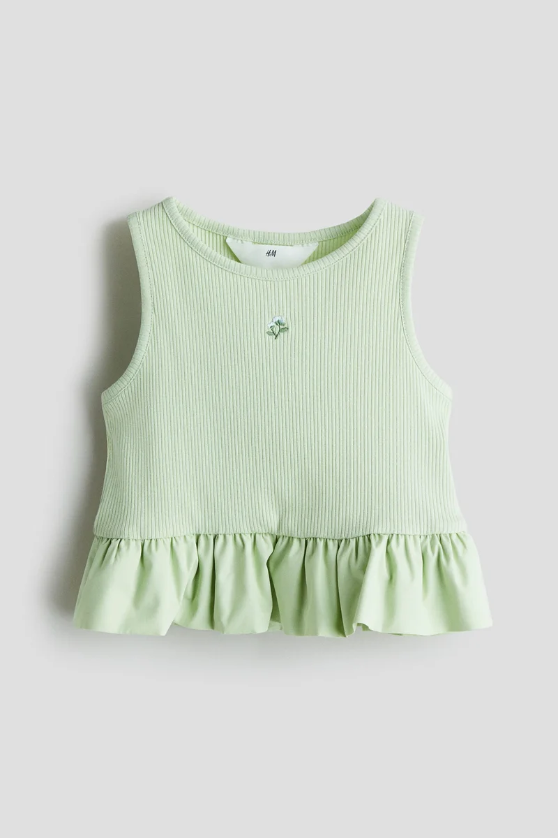 H&M Bubble-hem vest top