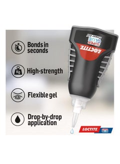 Loctite Loctite Super Glue Power Gel, Flexible Super Glue Gel, Superglue with Non-Drip Formula for Vertical Applications,Clear Superglue for Plastic, Wood, Metal, Crafts, & Repair, DIY, 4g  - Image 2
