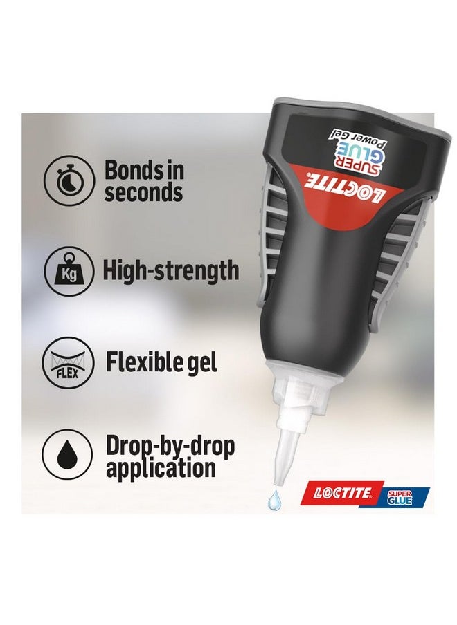 Loctite Loctite Super Glue Power Gel, Flexible Super Glue Gel, Superglue with Non-Drip Formula for Vertical Applications,Clear Superglue for Plastic, Wood, Metal, Crafts, & Repair, DIY, 4g  - Image 2