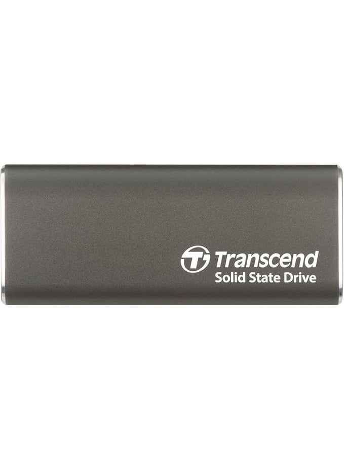 ترانسيند 11 Transcend TS500GESD265C 10Gbps Read/Write 1050 MB/s 2-in-1 USB Type-A/Type-C Portable SSD 512GB - Black - Image 1