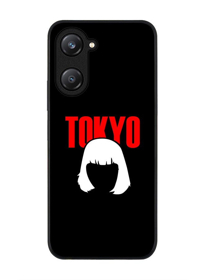 Stylizedd Rugged Black edge case for Vivo Y28s 5G / Vivo Y18 4G /Vivo Y03 4G, Slim fit Soft Case Flexible Anti Drop TPU Gel Thin Cover -  Tokyo - Image 1