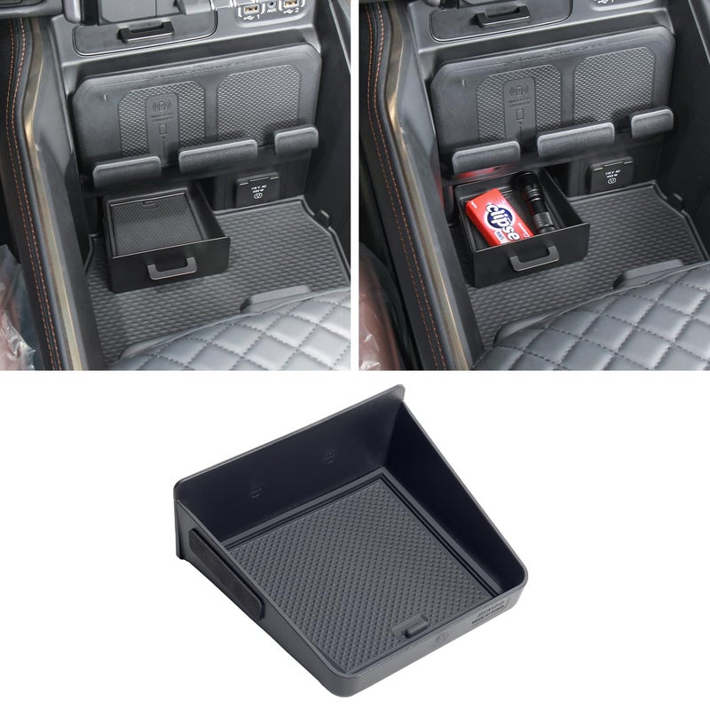 PIMCAR Removable Storage Drawer Tray Compatible with 2019-2026 Dodge RAM 1500 2500 3500 Center Console Storage Drawer Accessories Cubby Organizer Box ABS Plastic (Only Fit Models with Cubby) - Image 1