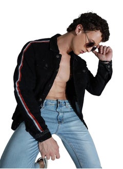 HIGH STAR Men Black Denim Jacket  - Image 2