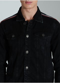 HIGH STAR Men Black Denim Jacket  - Image 5