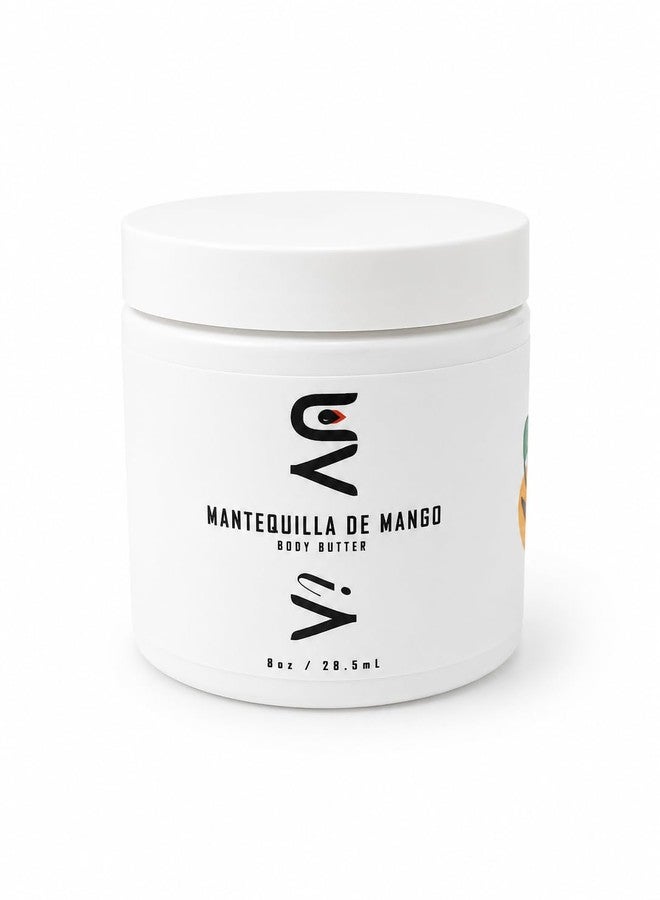 Uvia Mantequilla De Mango Body Butter | Deep Moisture for Dry Skin | Mango Butter Body Cream with Natural Oils (Mango) 8oz