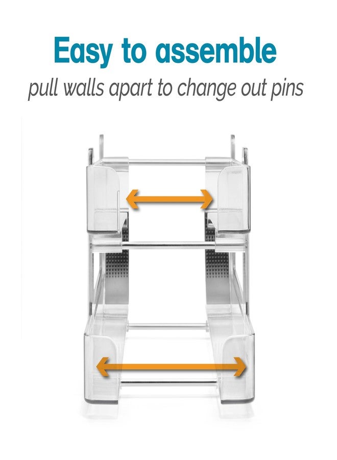 بولدير موزع علب المشروبات من بولدر، مصنوع من بلاستيك خالٍ من مادة BPA، يتسع لعشر علب صودا، مثالي للثلاجات وأسطح المطابخ، منظم للثلاجة، أبعاده 14 بوصة × 5.3 بوصة × 6.1 بوصة. - Image 5