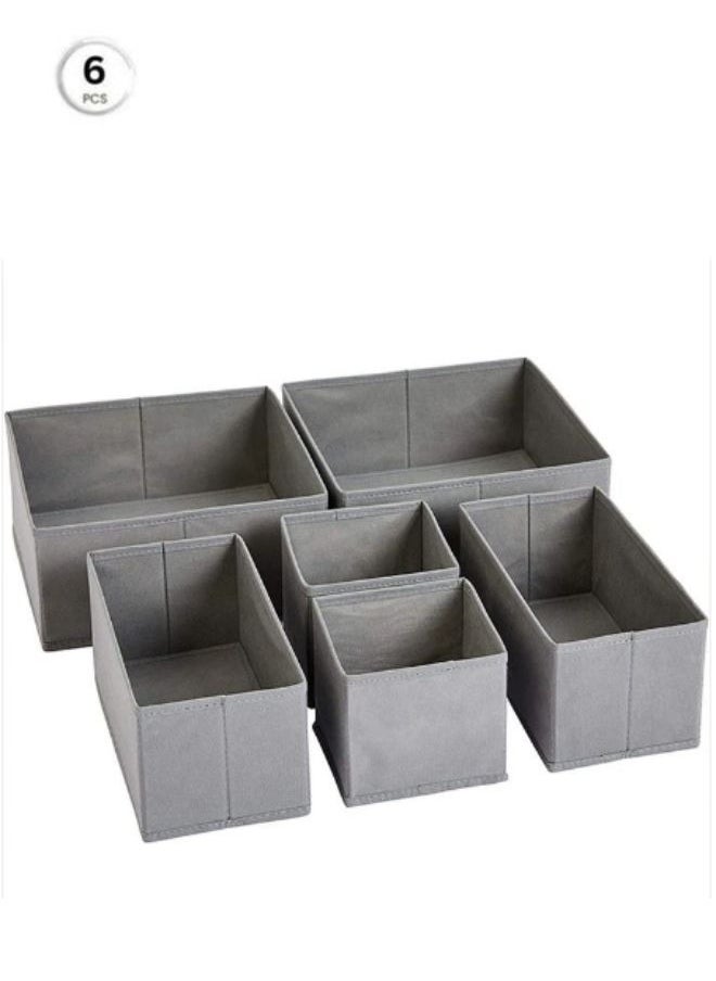 Generic - Drawer Organizer for Baby Clothes Nursery Drawer Organizer for Baby Diaper, Collapsible Deep Fabric Drawer Organizer with Zipper for Socks, Bra, Towels, Ties, Grey - Image 1