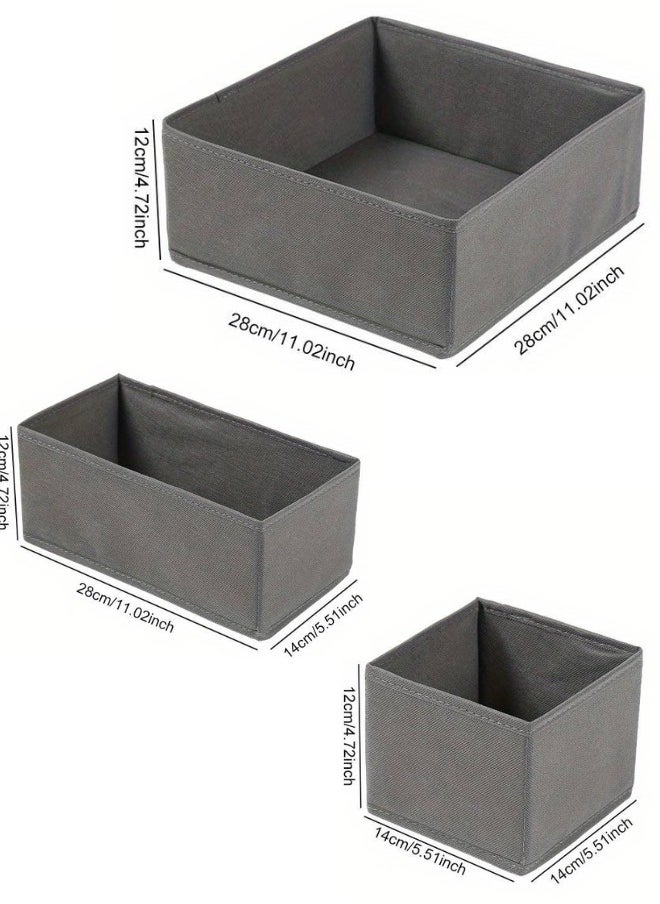 Generic - Drawer Organizer for Baby Clothes Nursery Drawer Organizer for Baby Diaper, Collapsible Deep Fabric Drawer Organizer with Zipper for Socks, Bra, Towels, Ties, Grey - Image 1
