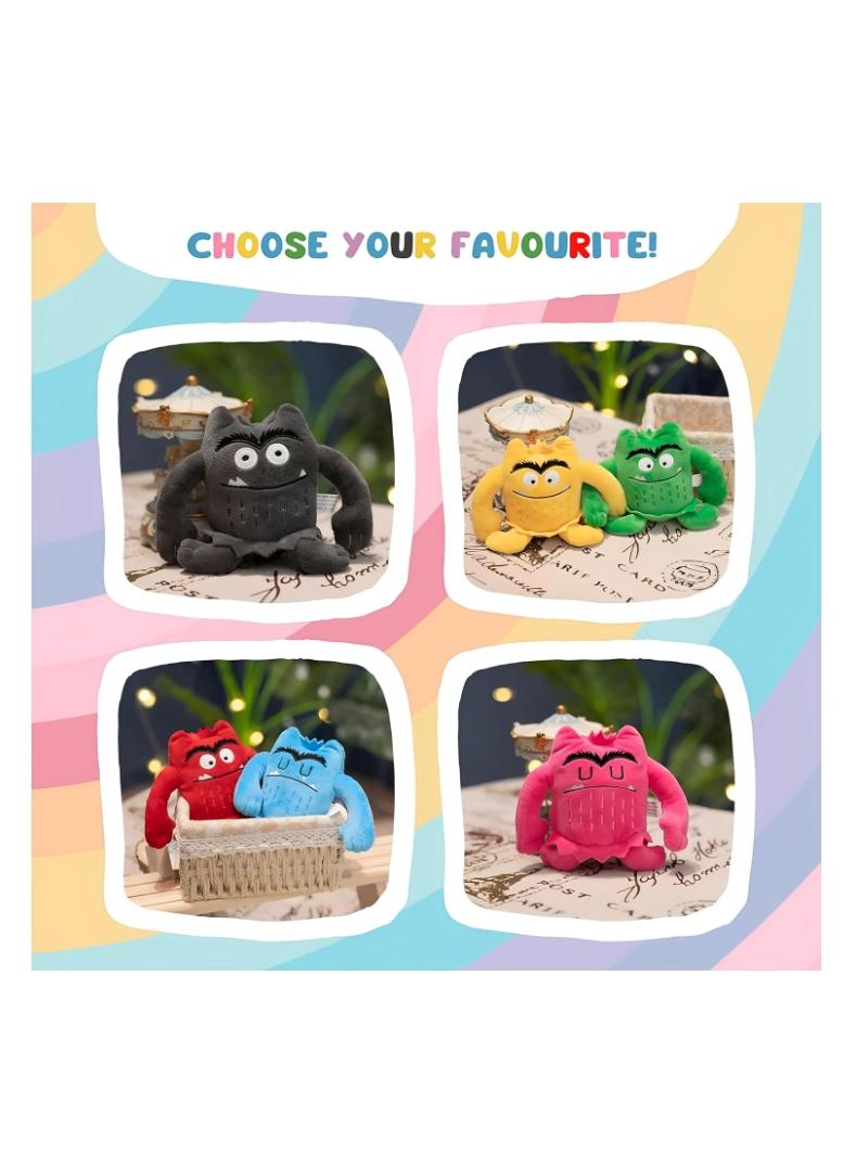 1pcs The Colour Monster Plush Toy  Emotional Monster Cartoon Doll for Kids  Ideal Birthday  Festive Room Decor Gift for Boys  Girls and Adults - Image 2