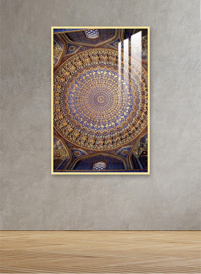 Marktna Decorative Wall Art Painting 120X80Cm With Modern Design Silver Frame And A Transparent Acrylic Layer 0.5Kg - Image 1