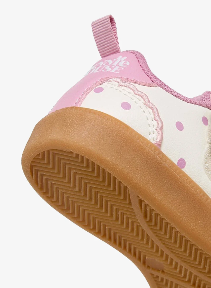 Disney Beige Girls Minnie Mouse Applique Sneakers for Women | Best Price UAE