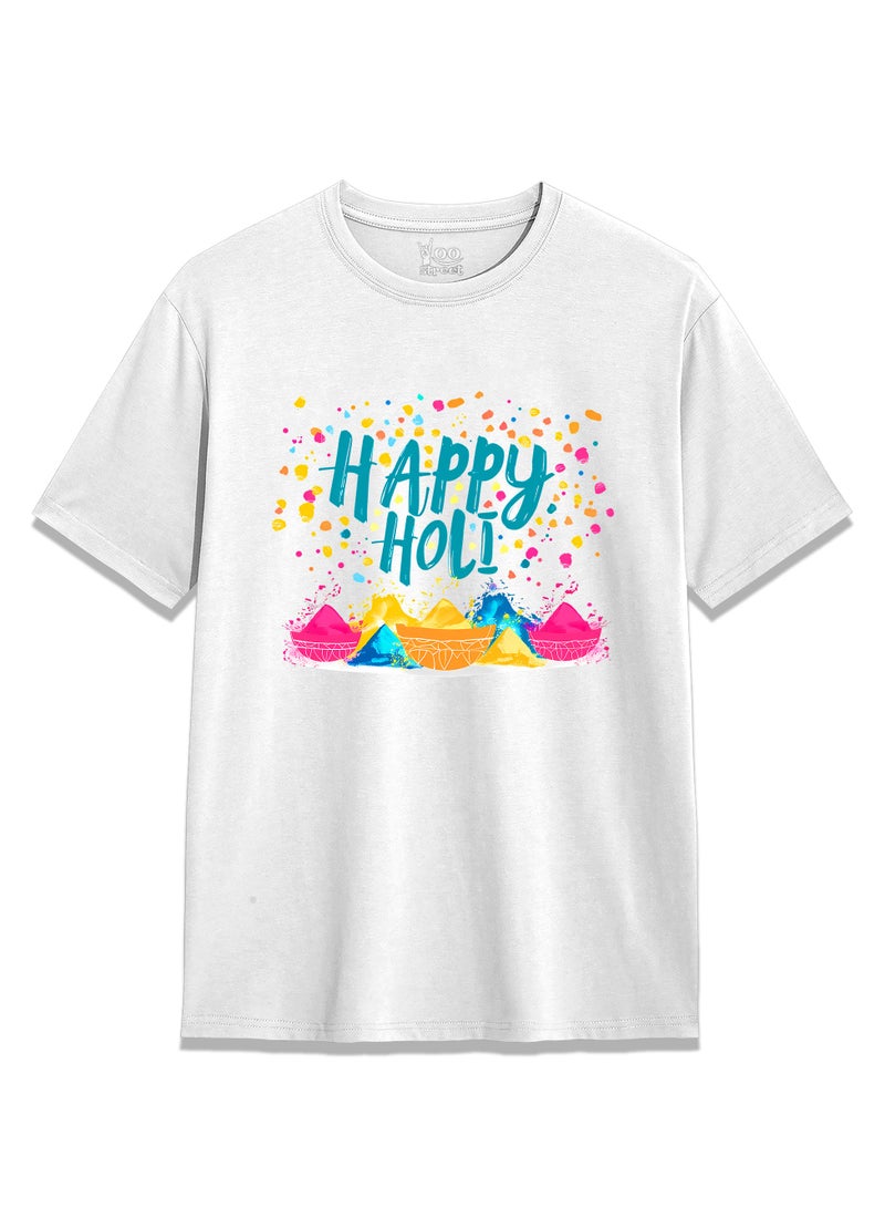Yoo Street Yoo Street Happy Holi T Shirt for Men and Women Celebrate the Festival of Colors in Style - Image 1