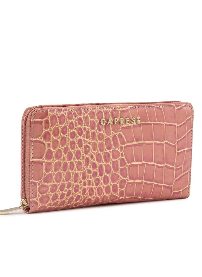 CAPRESE Caprese Miranda Zip Around Wallet for Women| Large, Pink | Multiple Card Slots with Stylish Animal Print | Perfect for Carrying Daily Essentials  - Image 5