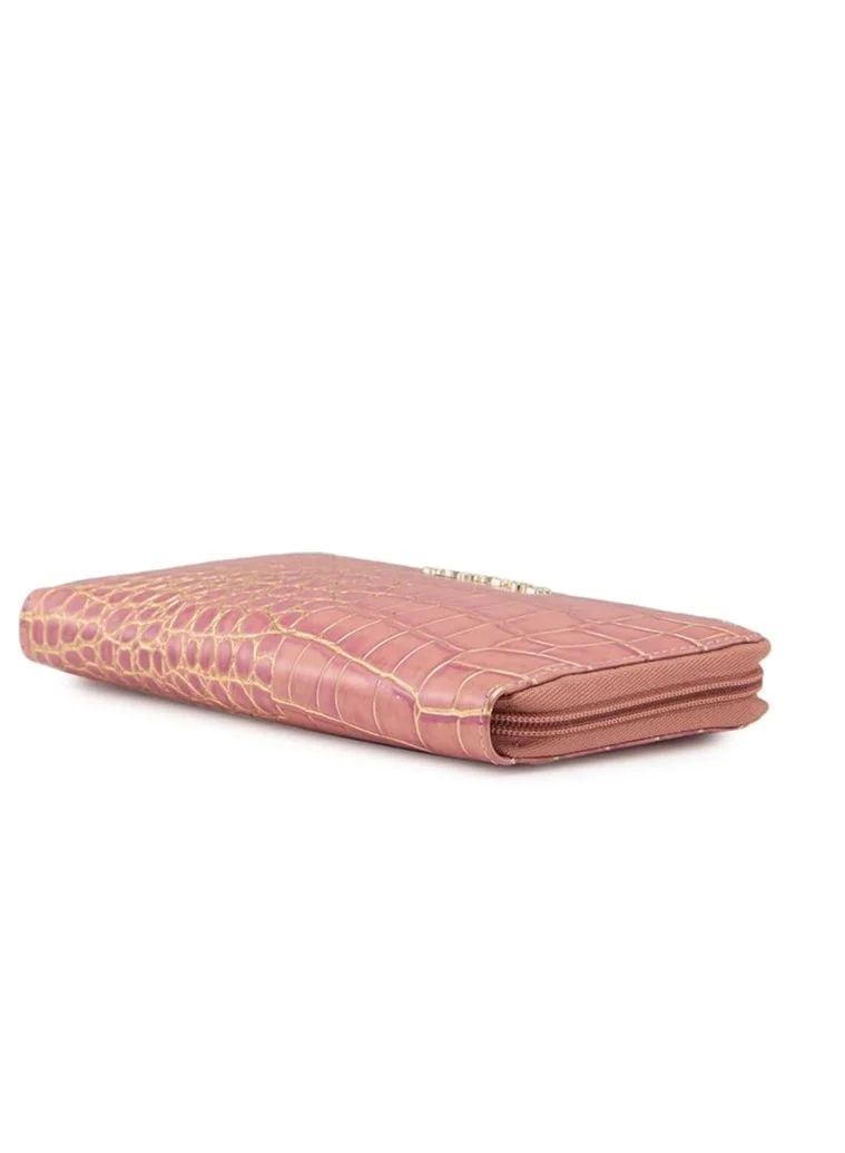 CAPRESE Caprese Miranda Zip Around Wallet for Women| Large, Pink | Multiple Card Slots with Stylish Animal Print | Perfect for Carrying Daily Essentials