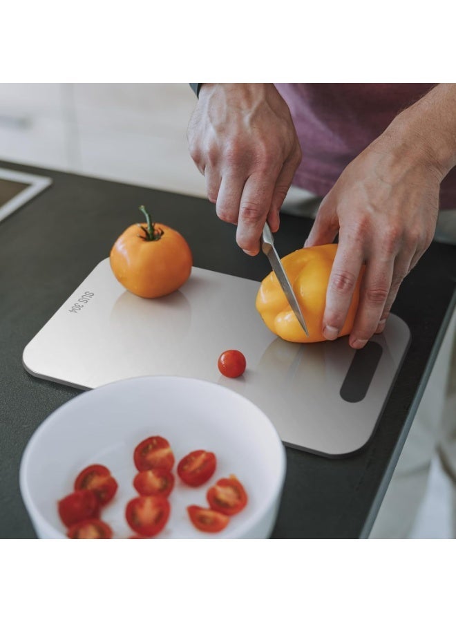SPiTZE Chopping Board Combo 3pcs | Large Multi Size 304 Stainless Steel Cutting Boards for Cutting Vegetables, Meat, Fish, Fruits for Kitchen (Combo 3pc (39x28cm, 34x24cm, 30x20cm)) - Image 5