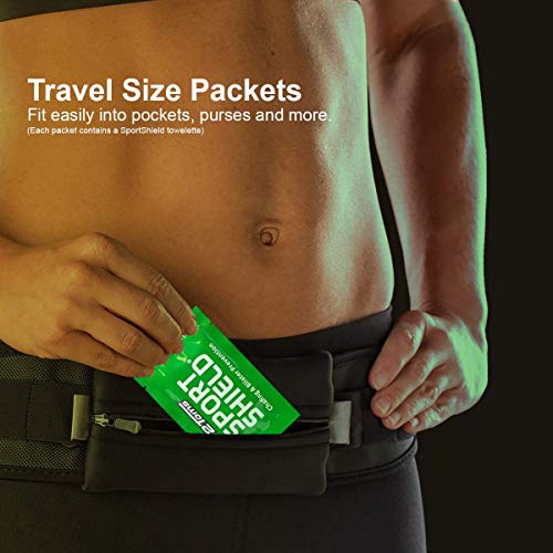 2Toms SportShield, Original Formula, All-Day Anti Chafe and Blister Prevention, Waterproof Protection from Chafing and Skin Irritation, 6 Single-Use Towelettes - Image 3